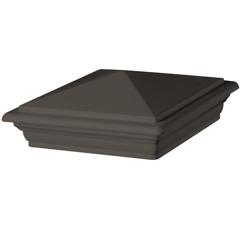 DeckoRail 6 in. x 6 in. Bronze Composite Style Point Post Cap142963