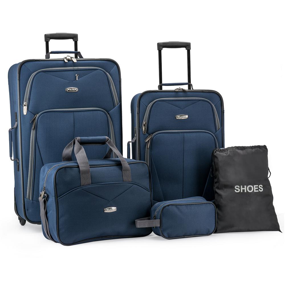 Navy Elite Luggage Luggage Sets El08094n 64 1000 