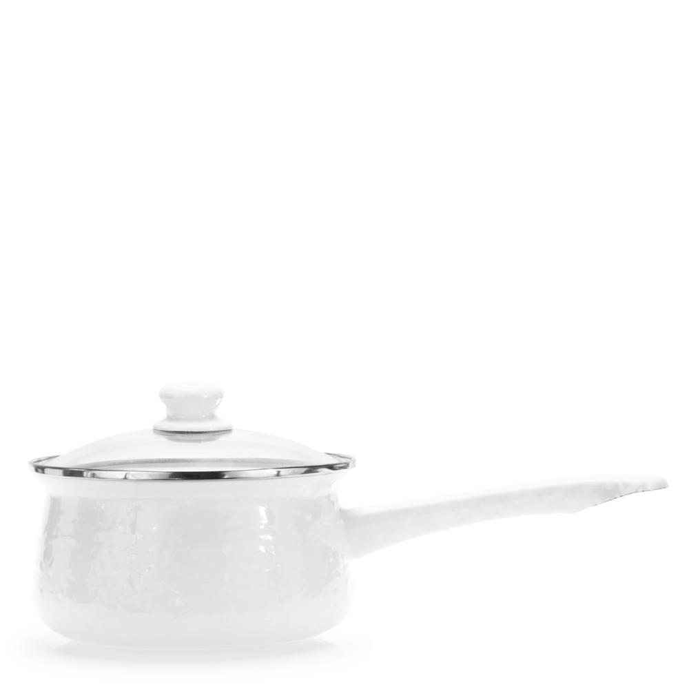 Golden Rabbit Enamelware Sauce Pan 1.25 Quart 10 colors