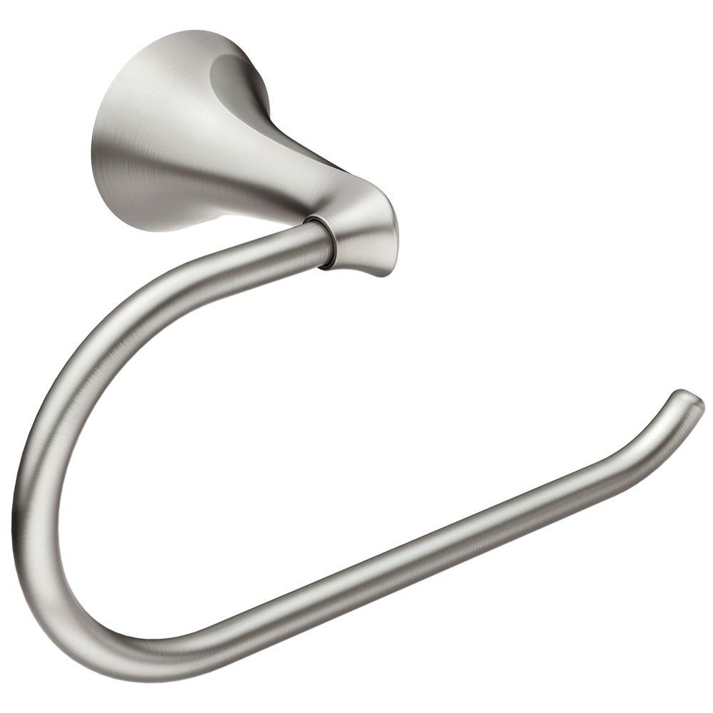 Moen Darcy Single Post Toilet Paper Holder In Brushed Nickel Y1509bn Moen Darcy Single Post Toilet Paper Holder In Brushed Nickel