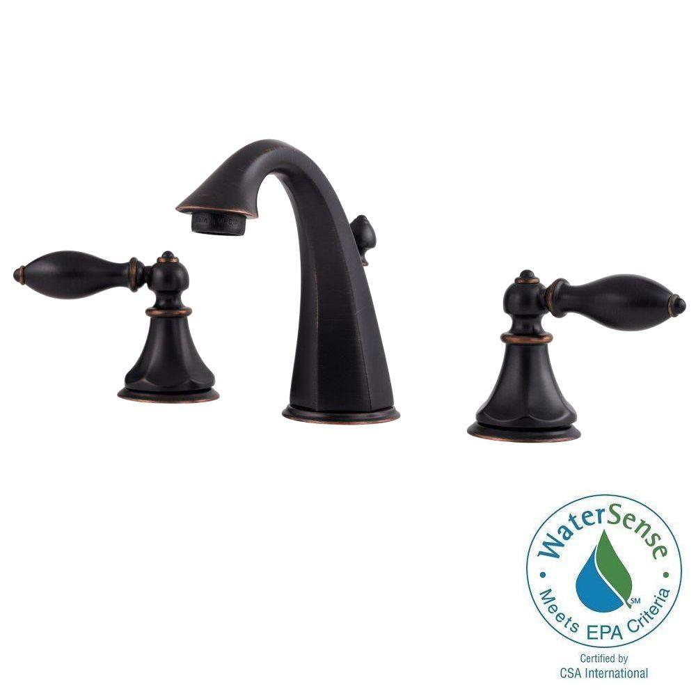 Pfister Catalina 8 in. Widespread 2-Handle High-Arc Bathroom Faucet in ...