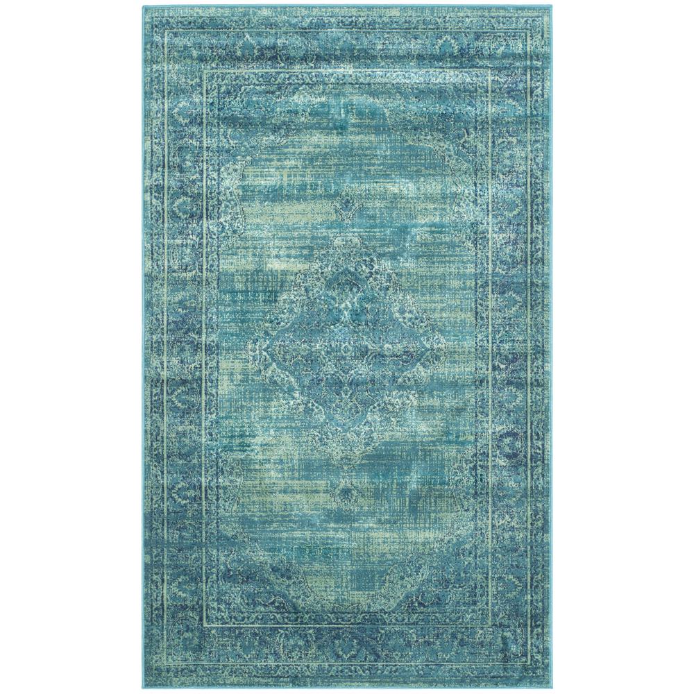 Safavieh Vintage Turquoise/Multi 2 ft. 7 in. x 4 ft. Area RugVTG112