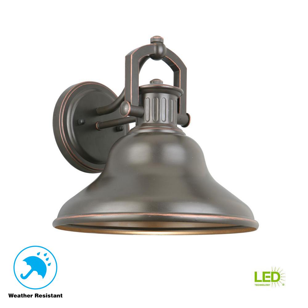 Energy Star Integrated Led Dark Sky Outdoor Lighting Lake Worth Oil Rubbed Bronze Led Outdoor Wall Lantern