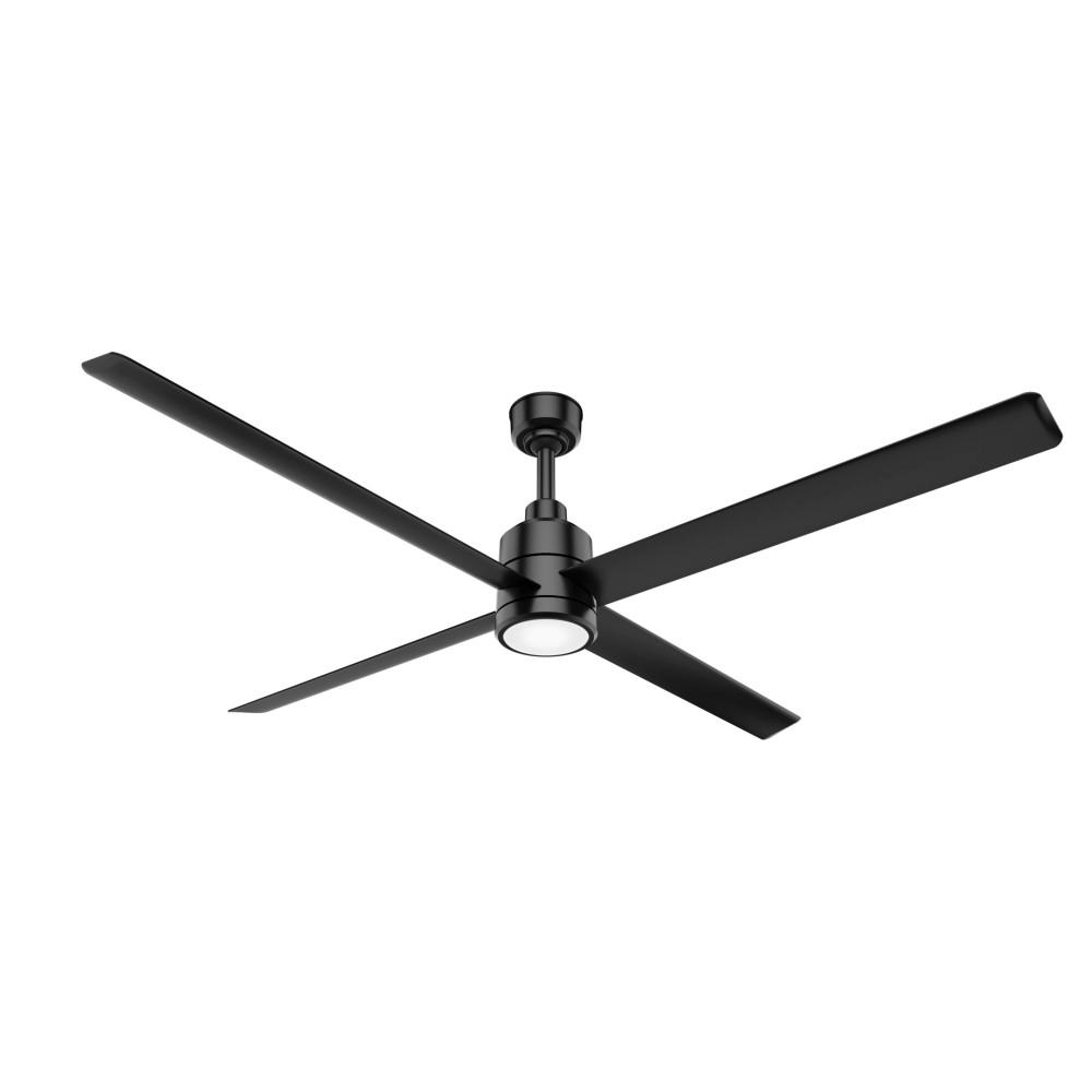 Hunter Channing 60 In Led Indoor Brushed Nickel Ceiling Fan With Light Kit 54131 The Home Depot