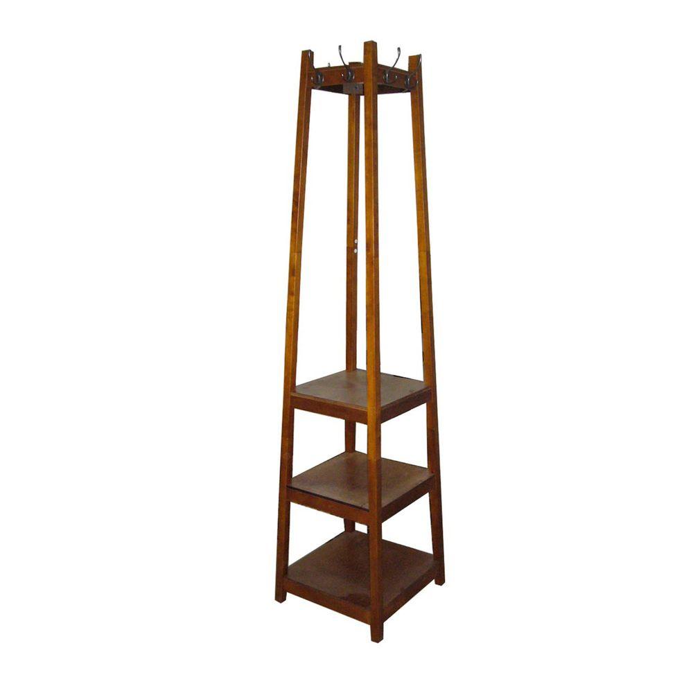 brown coat stand