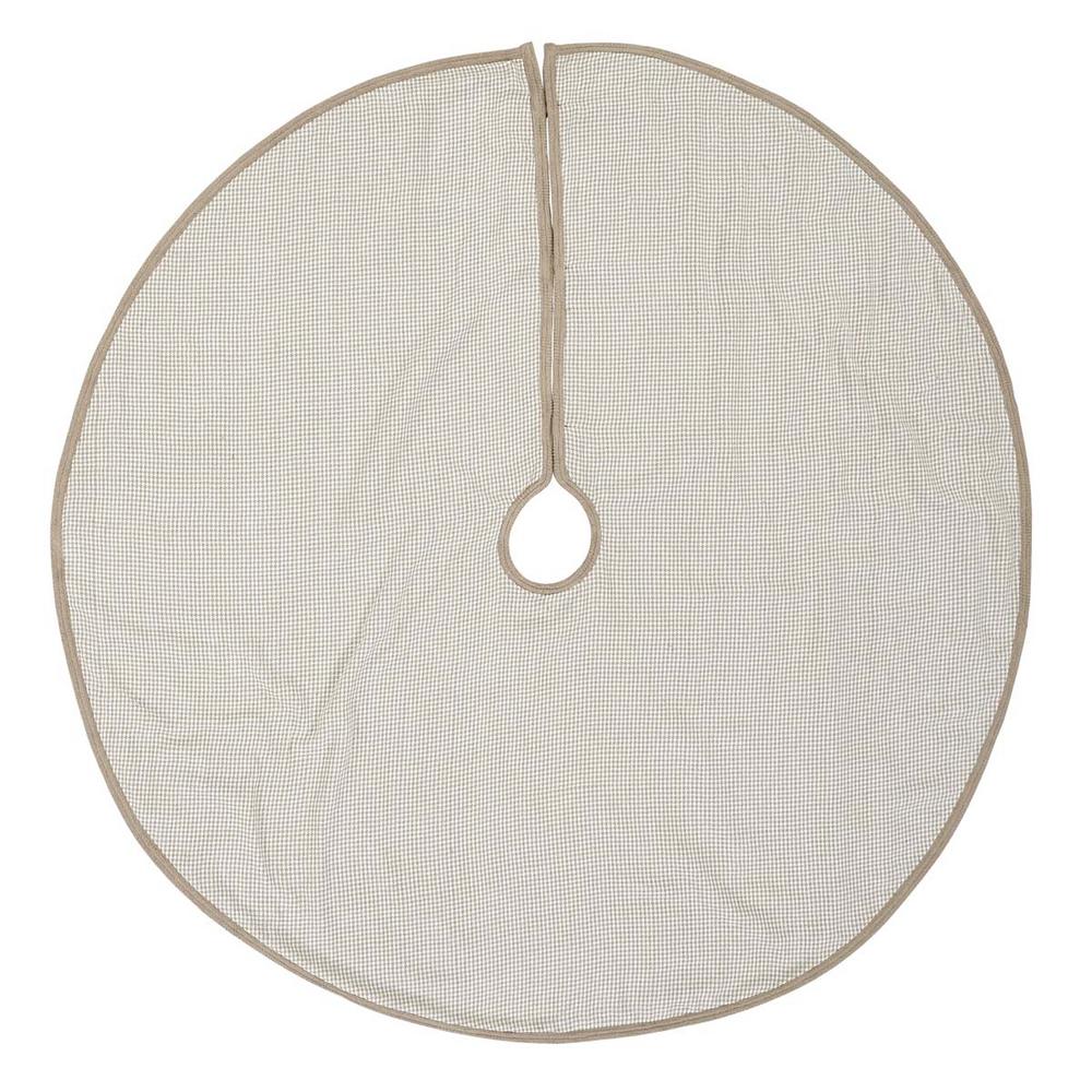 Vhc Brands 55 In Pearlescent Natural Tan Coastal Christmas Decor Tree Skirt 32189 The Home Depot