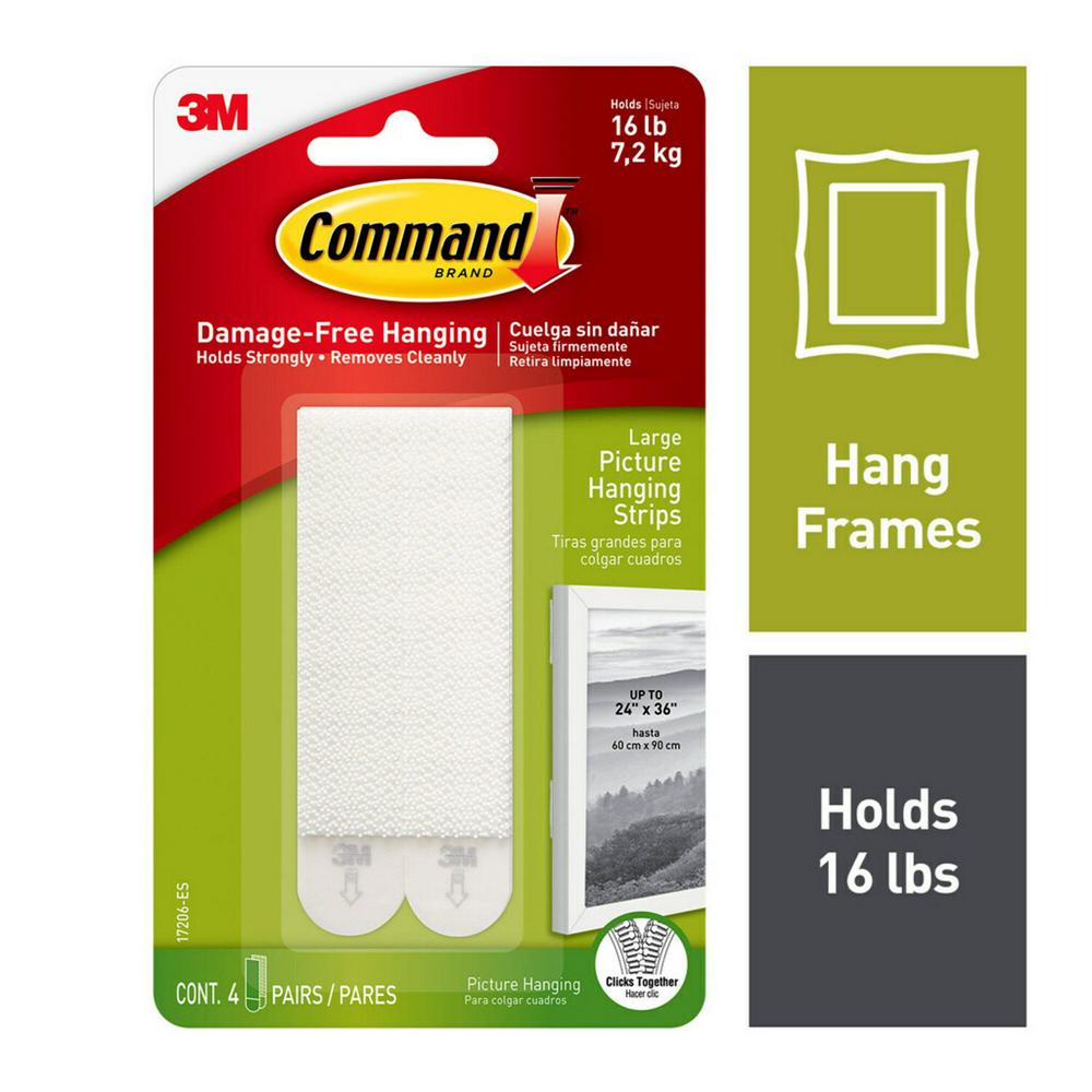 Command Picture Hanging Kit| 3m Damage-Free Strips /& Leveler| 16-Pair Small Strips| Perfect for Hanging Small Frames Photos 1 Pictures on Walls//Drywalls| No Nail//Hook Damage