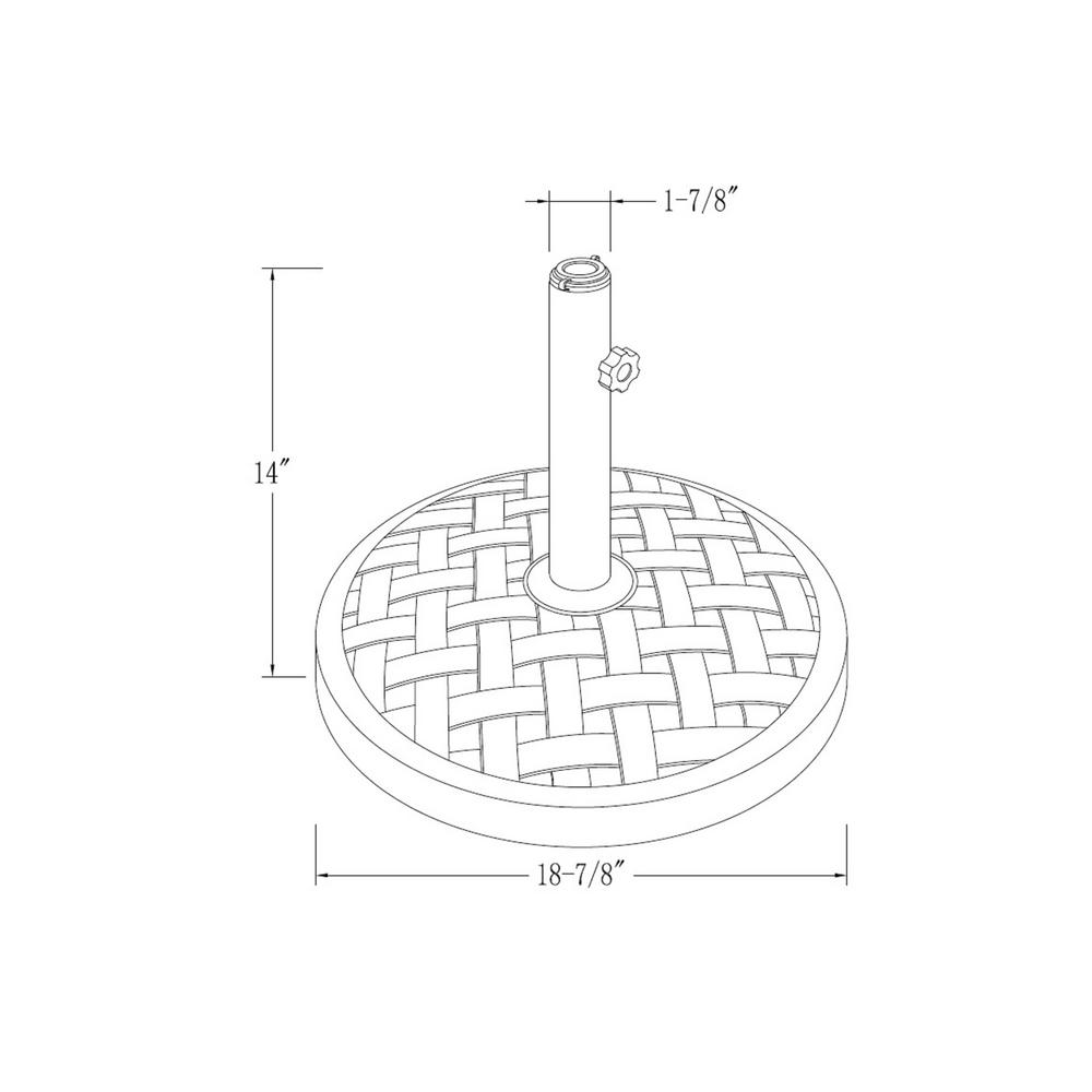 walker edison umbrella base