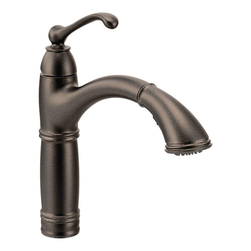 MOEN Brantford SingleHandle PullOut Sprayer Kitchen Faucet with