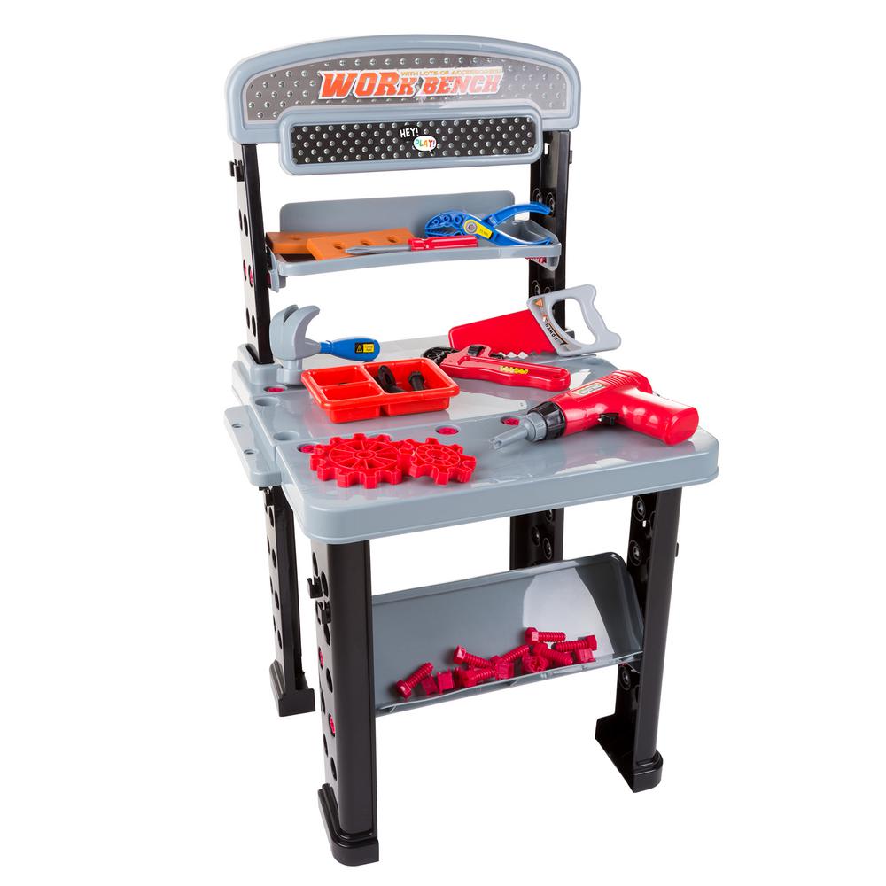 Pretend Play  Tool Set  and Workbench M330015 The Home  Depot 