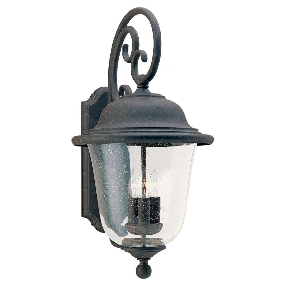 Sea Gull Lighting Trafalgar 3-Light Oxidized Bronze Outdoor Wall ...