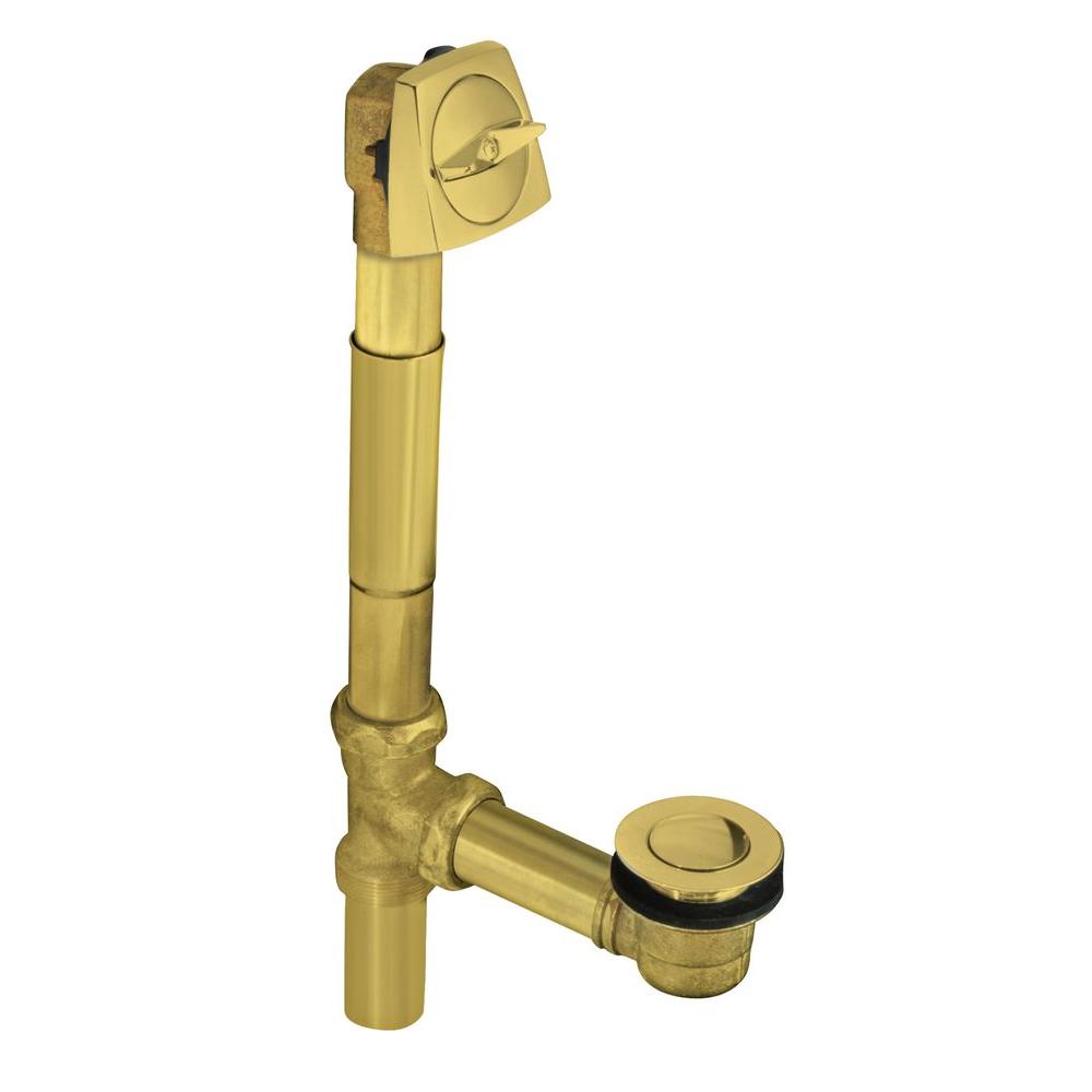 Kohler Clearflo In Adjustable Pop Up Drain In Vibrant Polished Brass K Tf Pb The