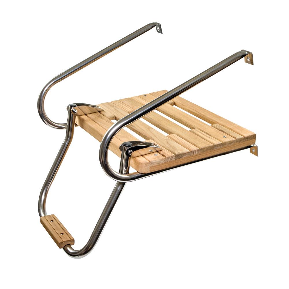 Whitecap Teak Swim Platform with Ladder for Boats with Inboard/Outboard ...