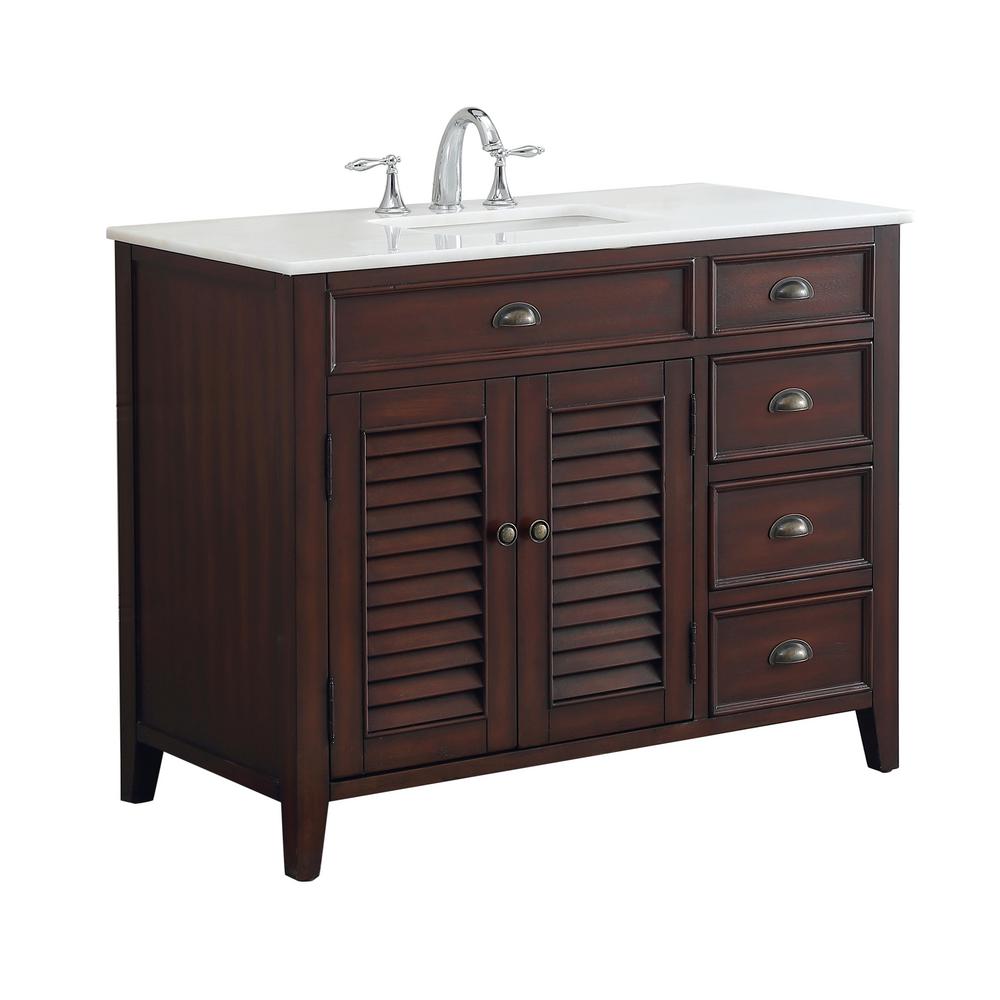 Modetti Palm Beach 42 In W X 21 75 In D Vanity In Brown With