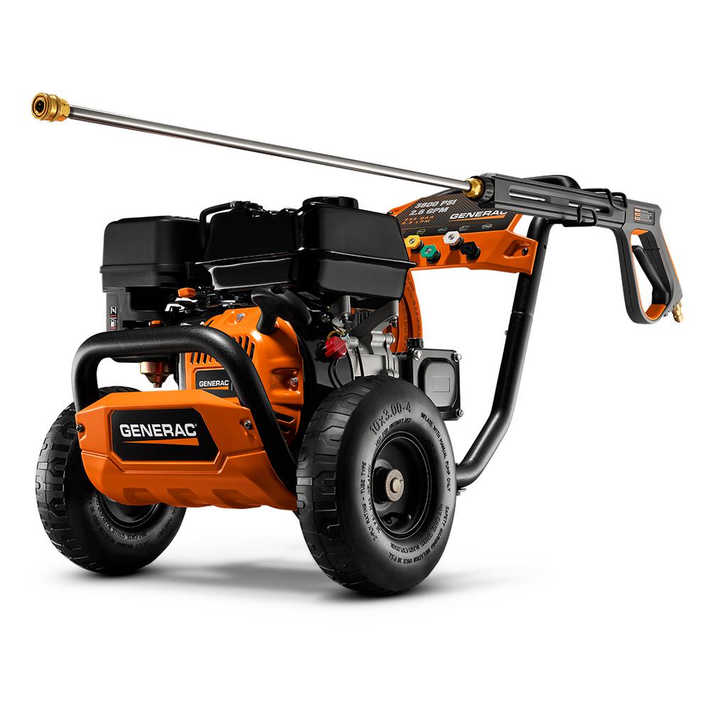 Generac 3600 PSI 2.6 GPM Professional Power Gas Pressure Washer by Generac