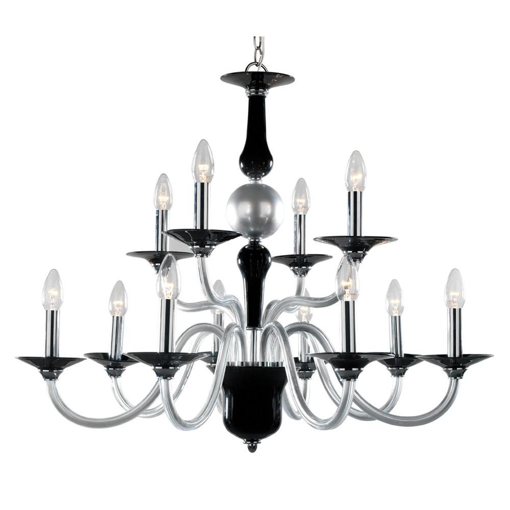 Bel Air Lighting 12 Light Silver Frame And Arms 2 Tier Bel Air Lighting 12 Light Silver Frame And Arms 2 Tier Crystal Chandelier