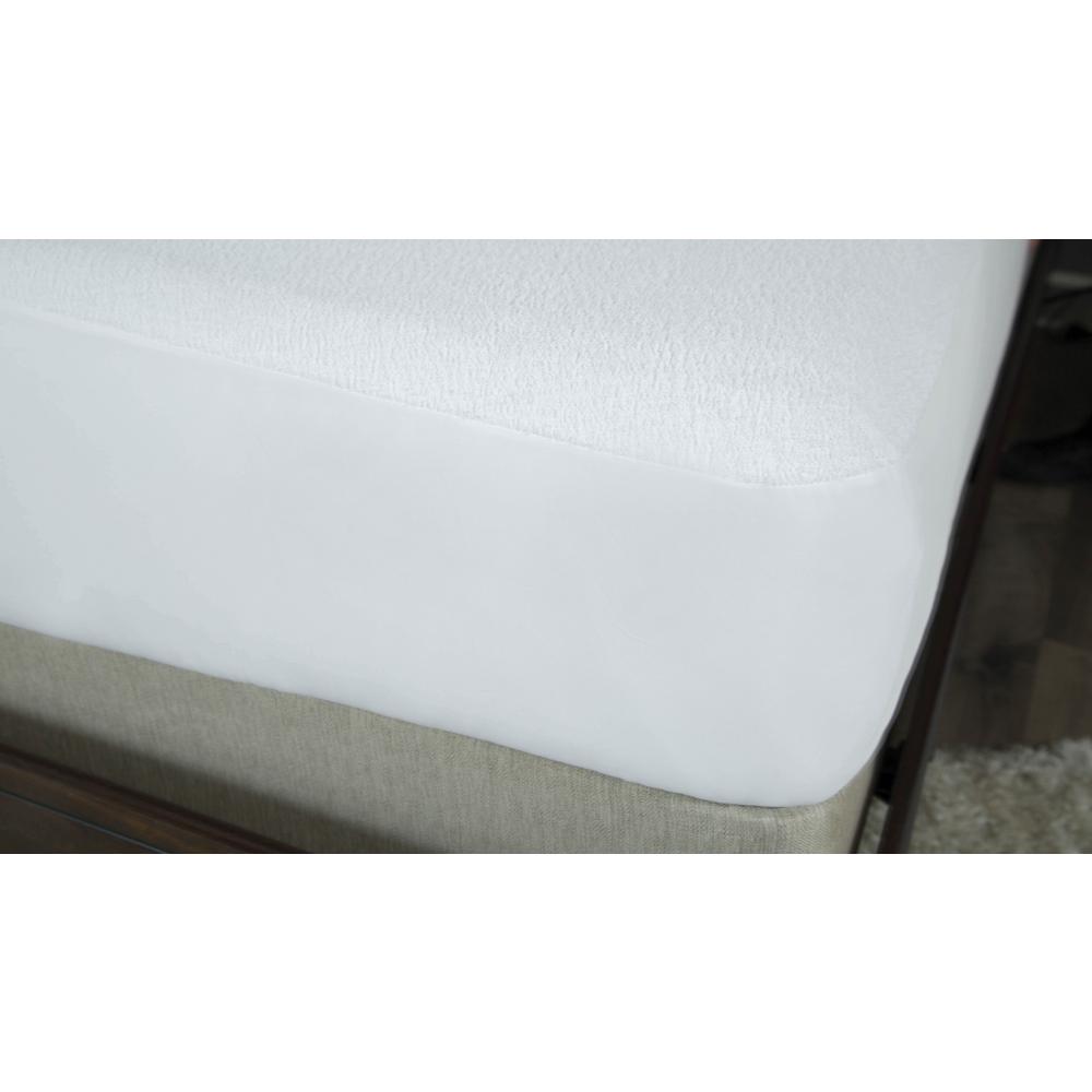 protect a bed premium cotton terry twin mattress protector p0111 the home depot protect a bed