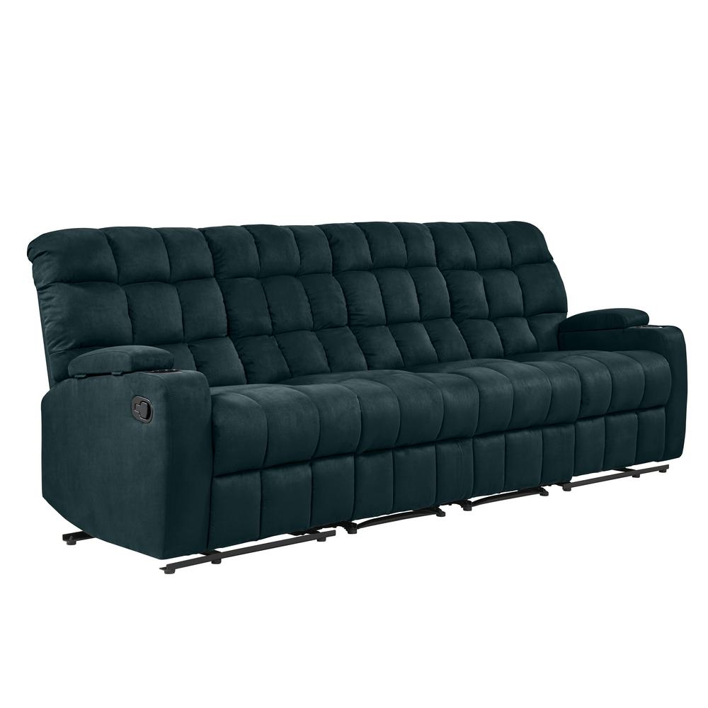 Prolounger Wall Hugger 4 Seat Storage Reclining Deep Blue Prolounger Wall Hugger 4 Seat Storage