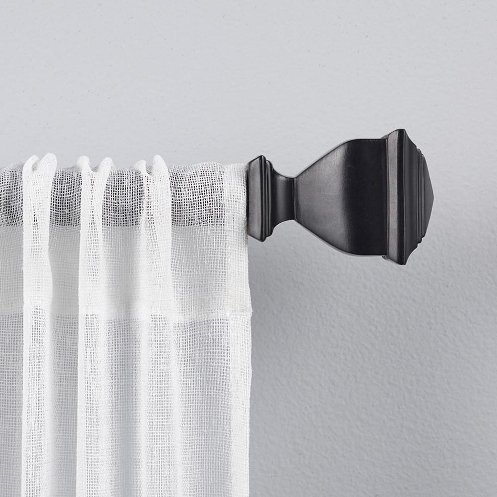 36 In 72 Adjule Length 1 Dia Curtain Rod Kit Matte 36 In 72 Adjule Length 1 Dia Curtain Rod Kit