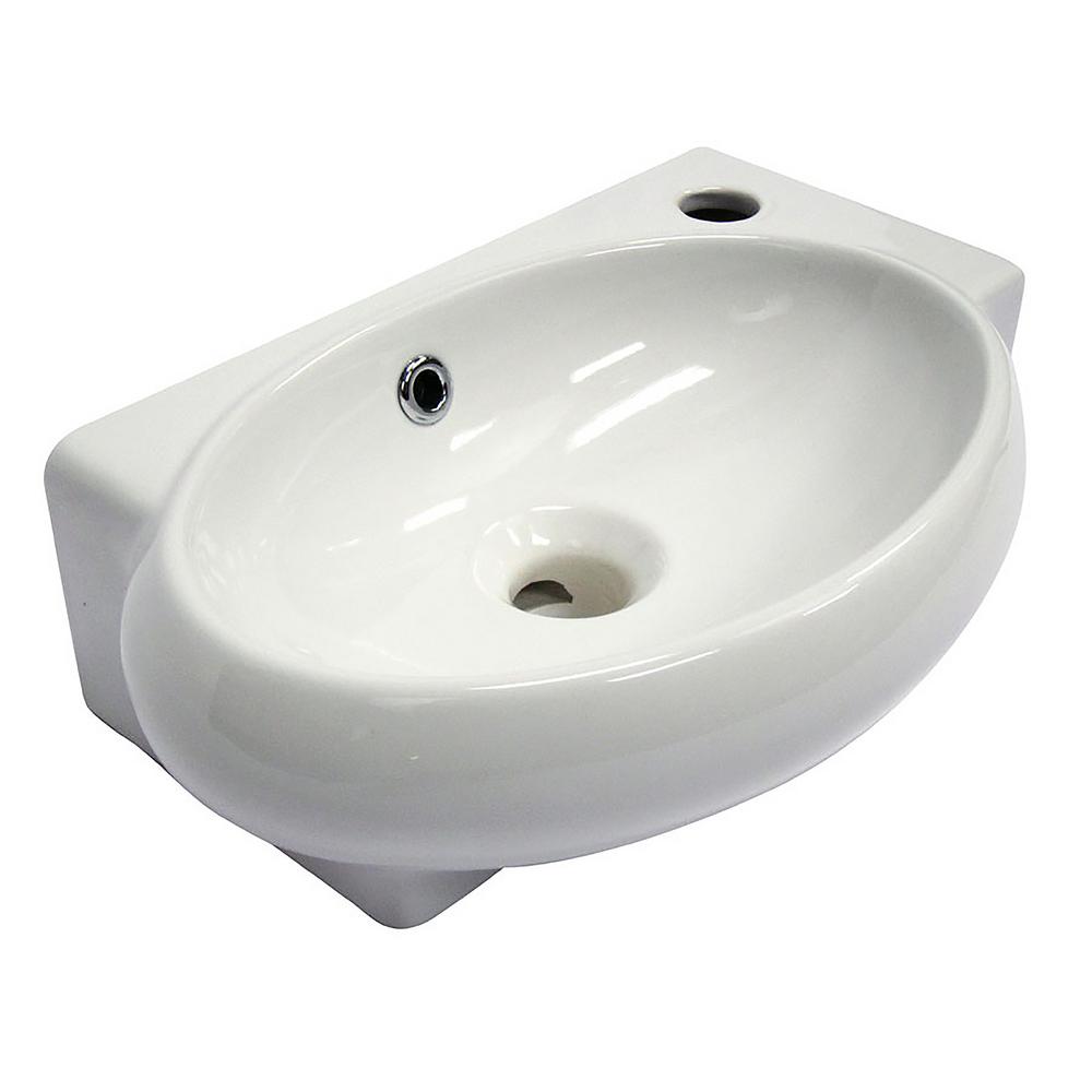 Alfi Brand 2 9 In Wall Mount Sink Basin White