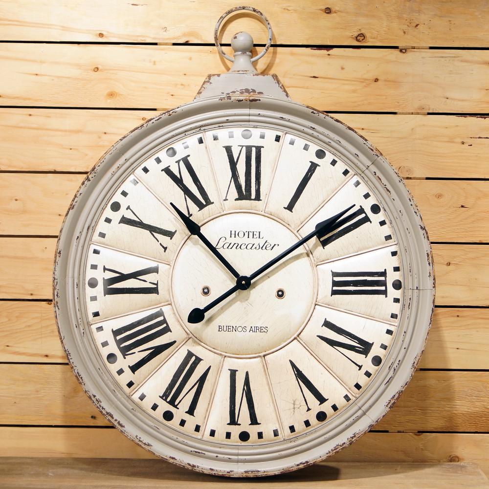 UPC 782906065931 product image for VIP INTERNATIONAL 36 in. Round Metal Wall Clock | upcitemdb.com