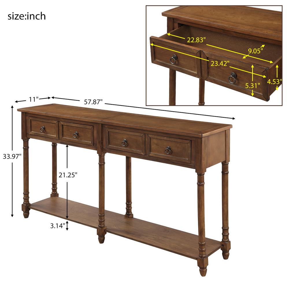 25 inch console table