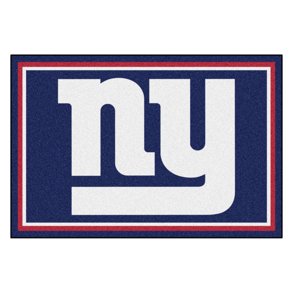 Fanmats Rugs Flooring The Home Depot New York Giants 5 Ft X 8 Area Rug