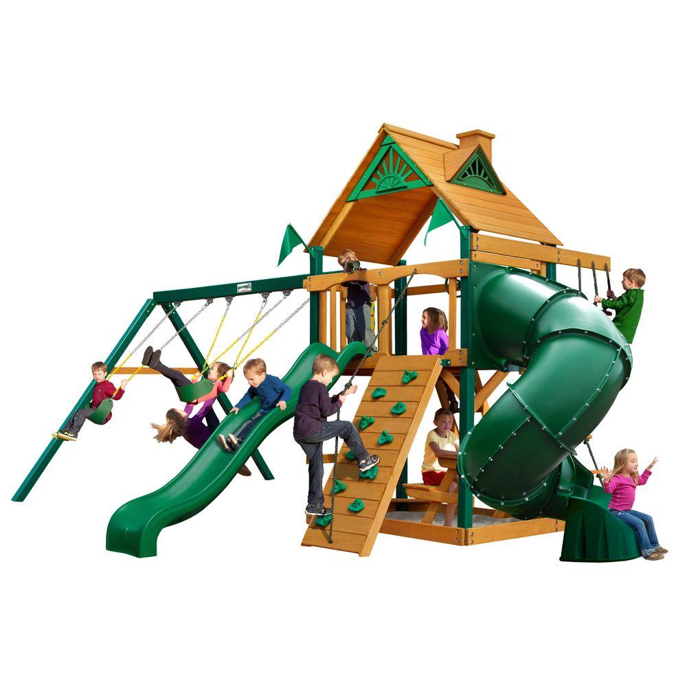 Gorilla Playsets Mountaineer with Timber Shield Cedar Playset010005