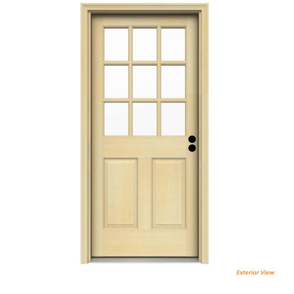 30 X 80 Doors With Gl Wood The Home Depot 30 In X 80