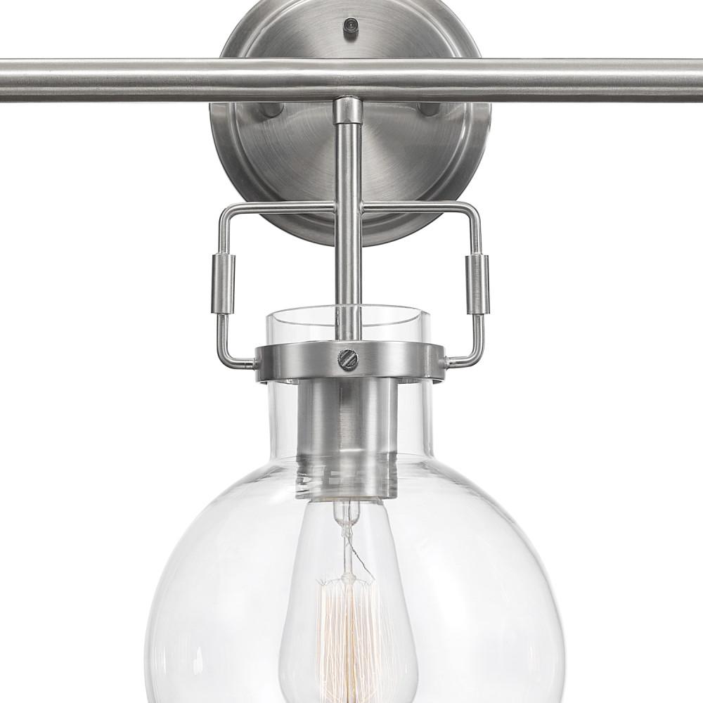 BRAND NEW IN BOX. GLOBE LIGHTNING WALL FIXTURES BRUSHED NICKEL 