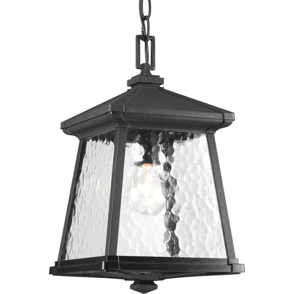 Progress Lighting Mac Collection 1Light Black Outdoor Hanging Lantern