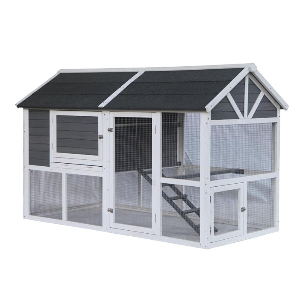 Aleko 2 Story Wooden Chicken Coop