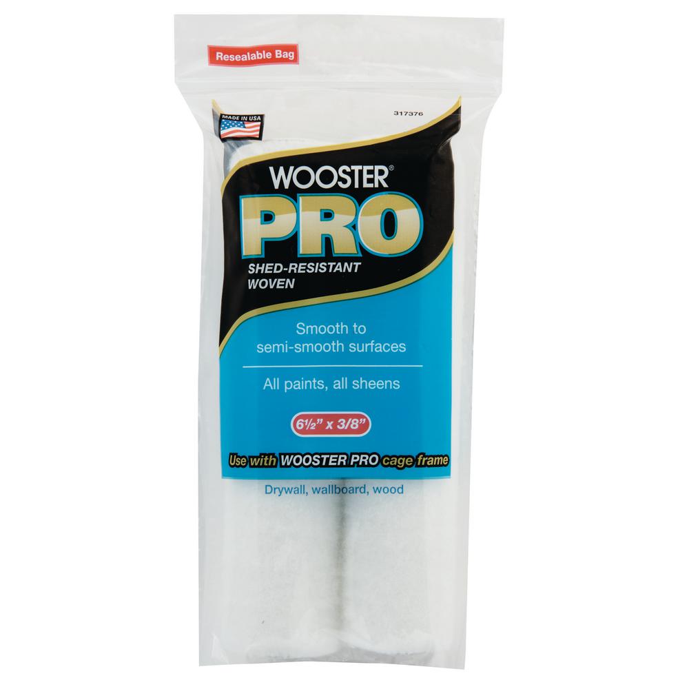 Wooster Pro 61/2 in. x 3/8 in. High Density Woven Cage Frame Roller (2