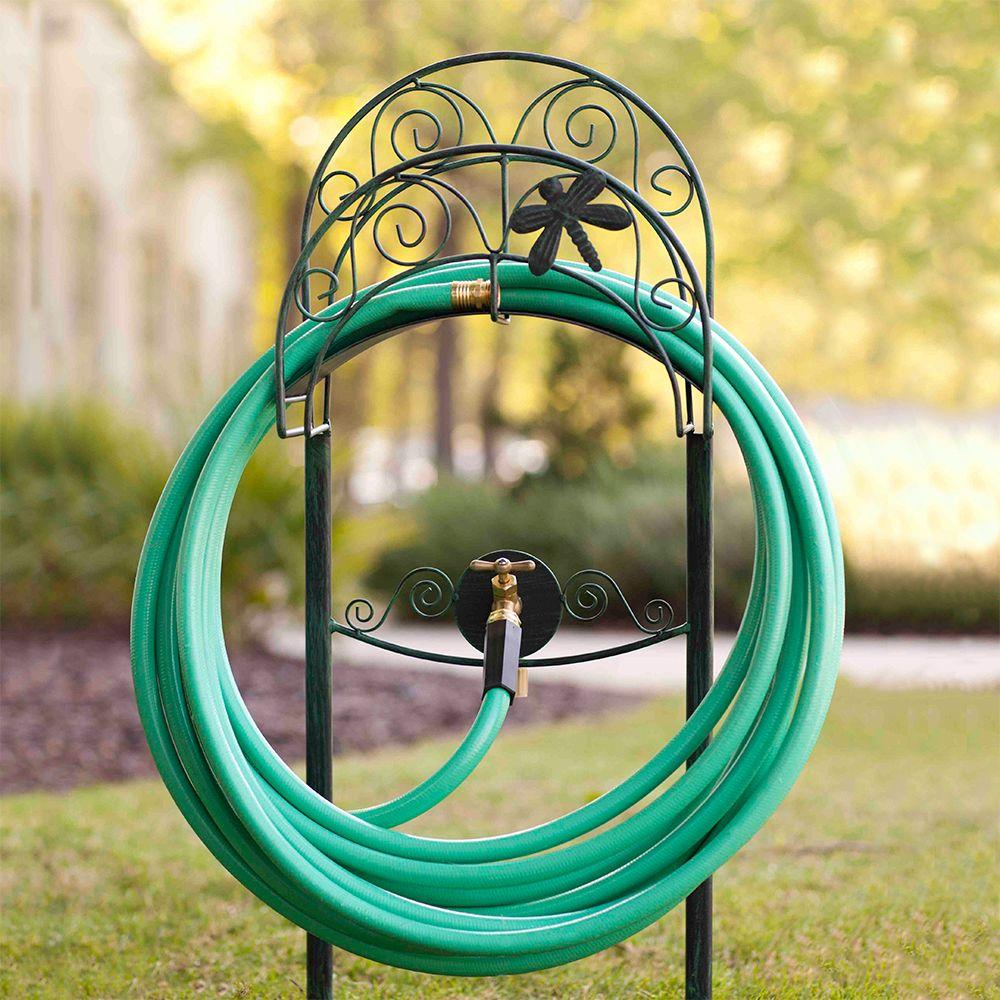 Liberty Garden Dragonfly Hose Stand 642 The Home Depot
