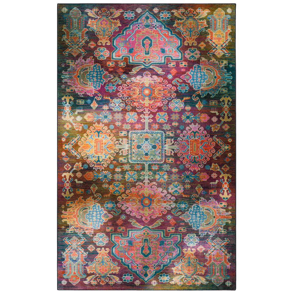 Ottomanson Black 8 ft. x 10 ft. Contemporary Abstract Area RugRYL1183