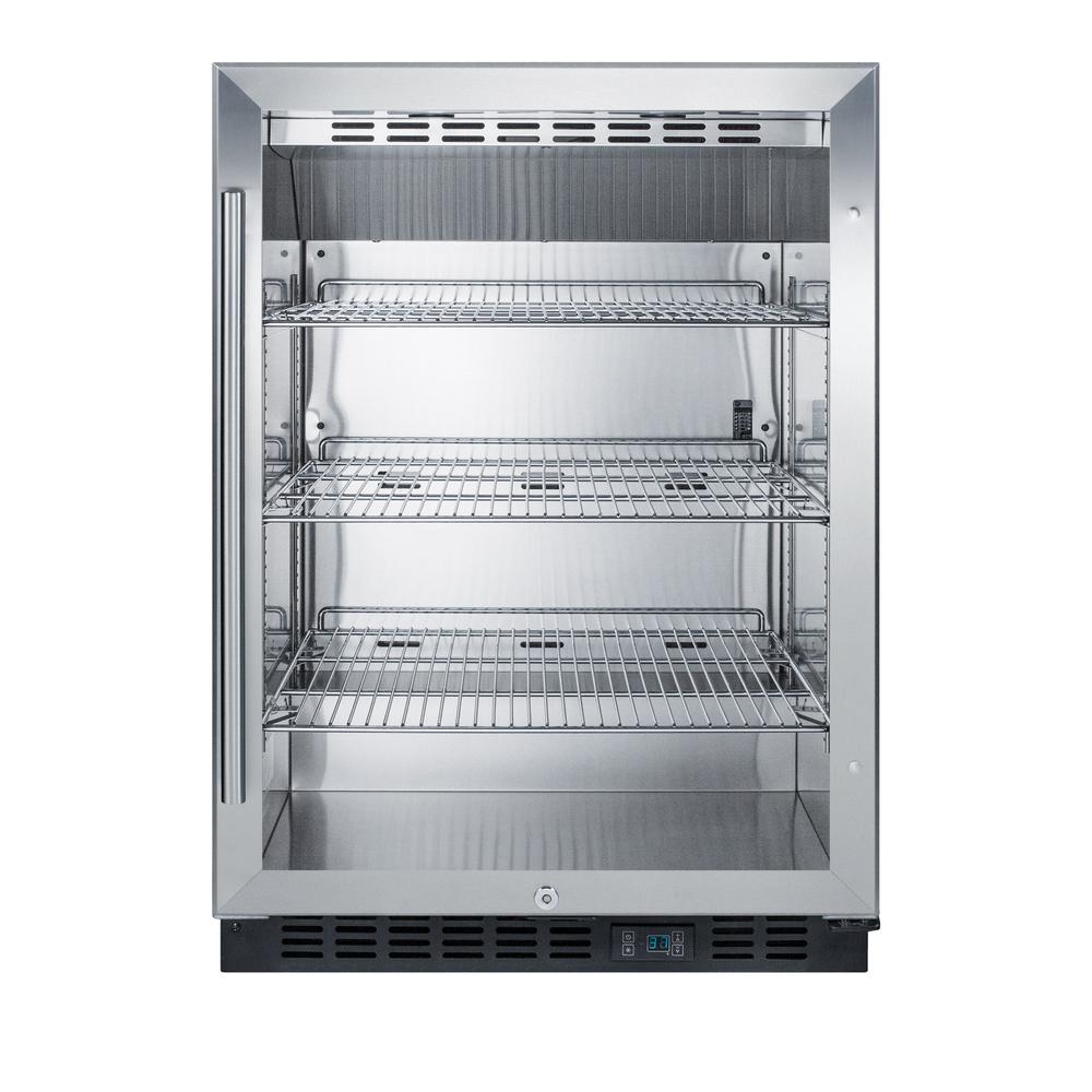 Summit Appliance 23 63 In 120 12 Oz Commercial Can Cooler With Glass Door