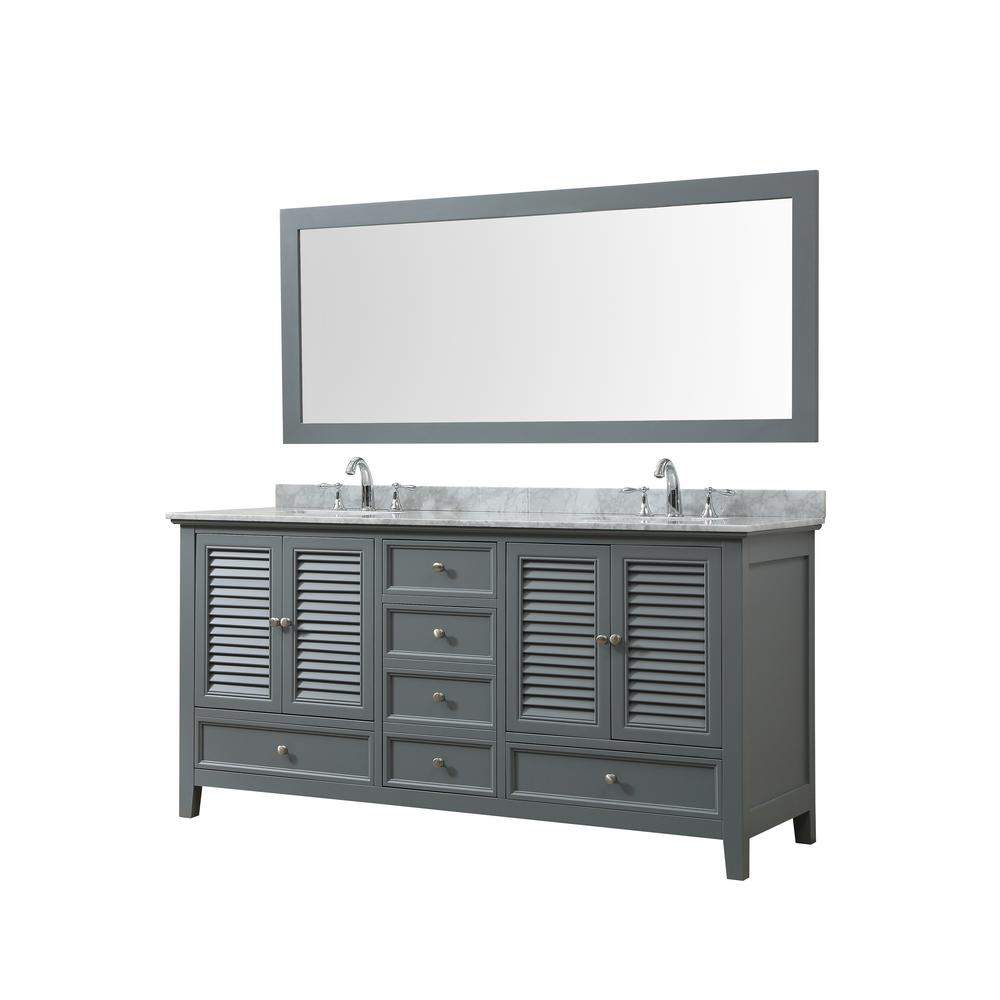 Direct Vanity Sink Shutter 72 In W Bath Gray With Direct Vanity Sink Shutter 72 In W