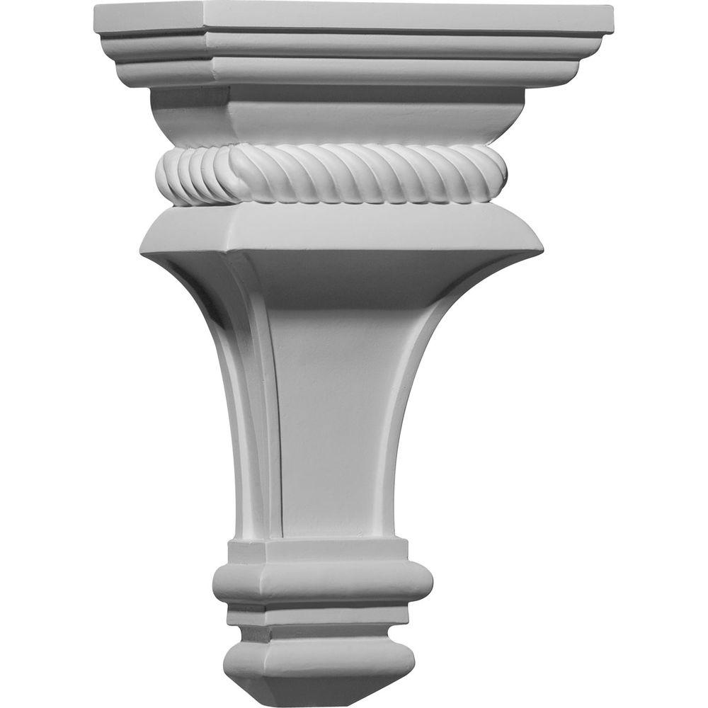 Ekena Millwork 8 in. x 4 in. x 12 in. Polyurethane Windsor Corbel