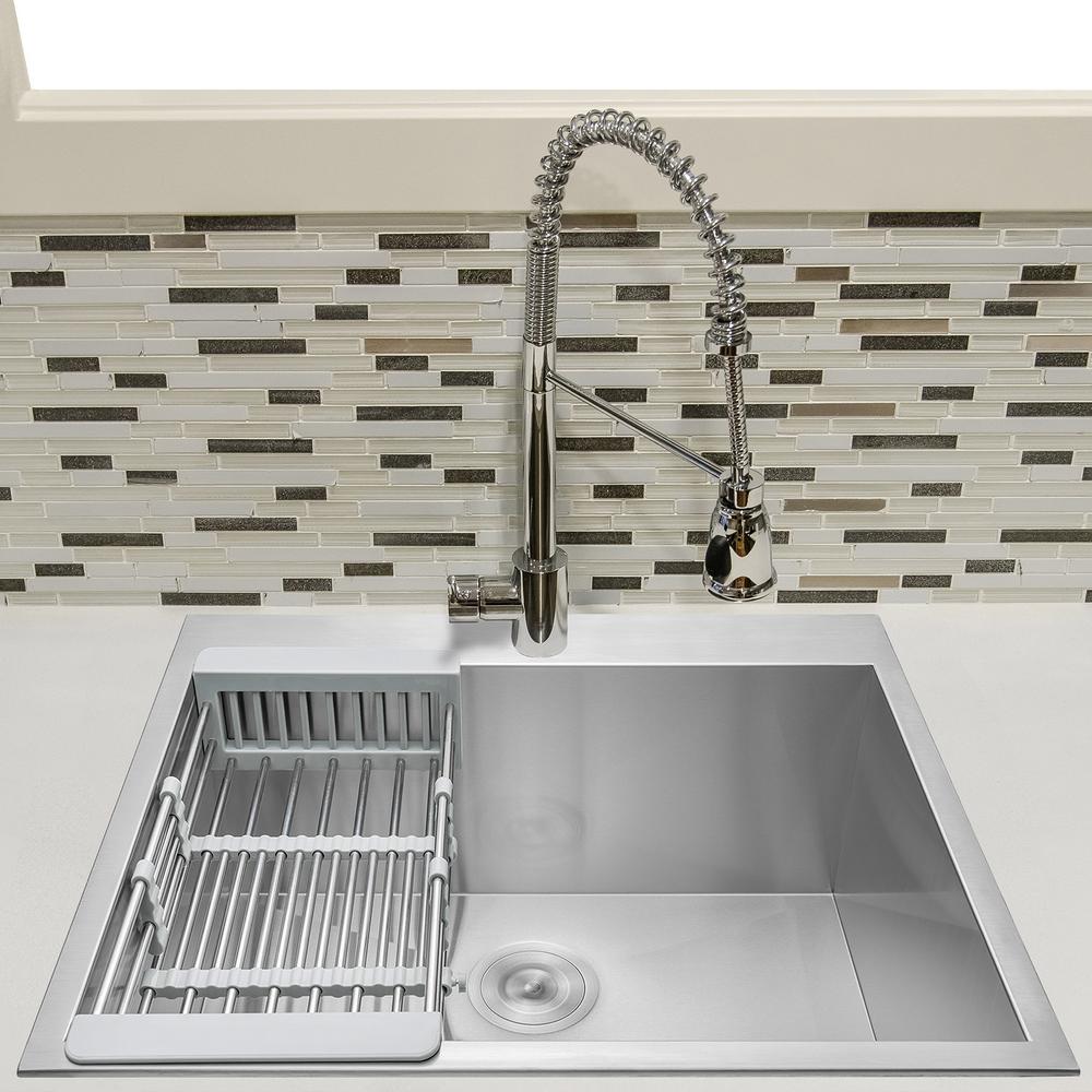 Akdy Drop In Kitchen Sinks Kitchen Sinks The Home Depot