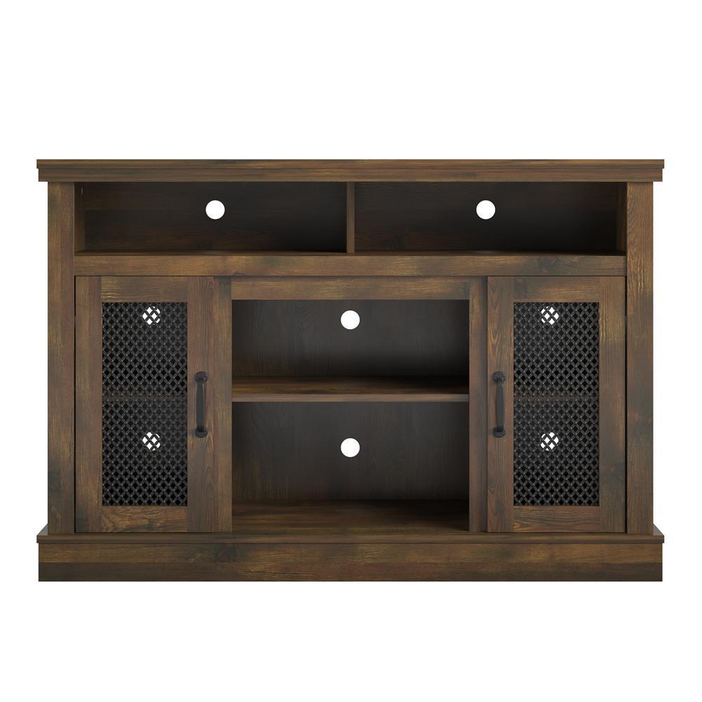 Ameriwood Home Noel 47 In Rustic Particle Board Tv Stand Fits Tvs Up To 54 In With Cable Management Hd12825 The Home Depot