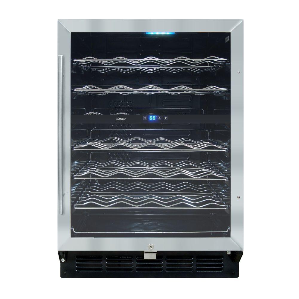 Vinotemp Butler 24 In 58 Bottle Wine Cooler Vt 58sb Id The Home Depot Vinotemp Butler 24 In 58 Bottle Wine Cooler