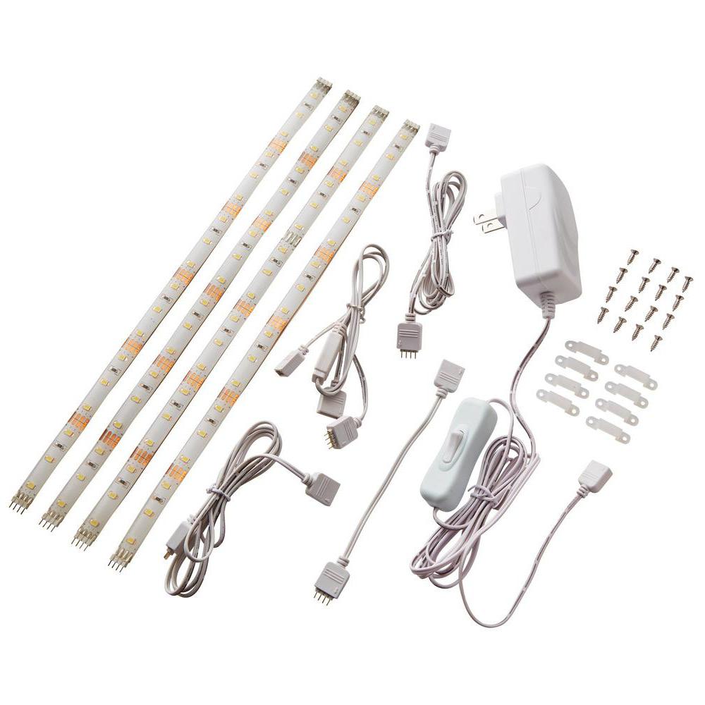 Commercial Electric 12 in. LED Linkable RGBW Flexible Under