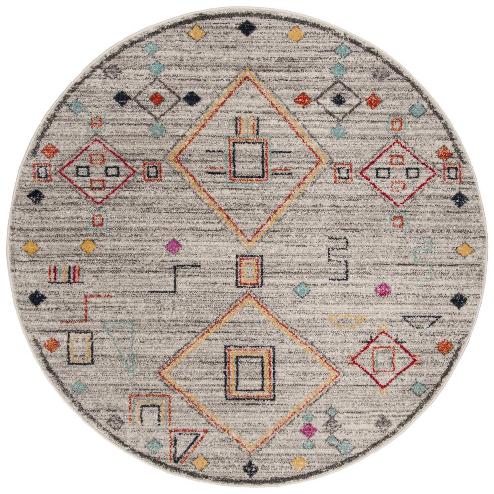 Safavieh Adirondack Light Gray/Gray 6 ft. x 6 ft. Round Area Rug