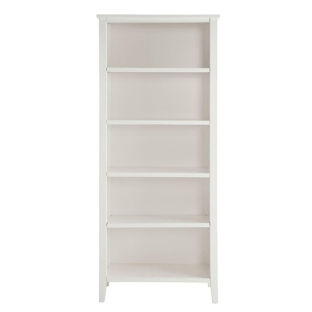 USL Trent White Large Bookcase-SK19137A-PW - The Home Depot