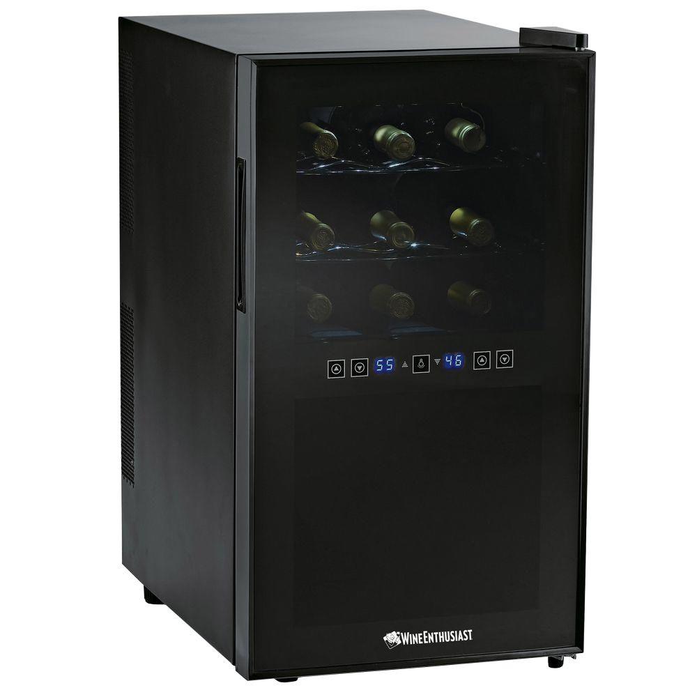 Wine Enthusiast 18Bottle Dual Zone Silent Touchscreen Wine Cooler272