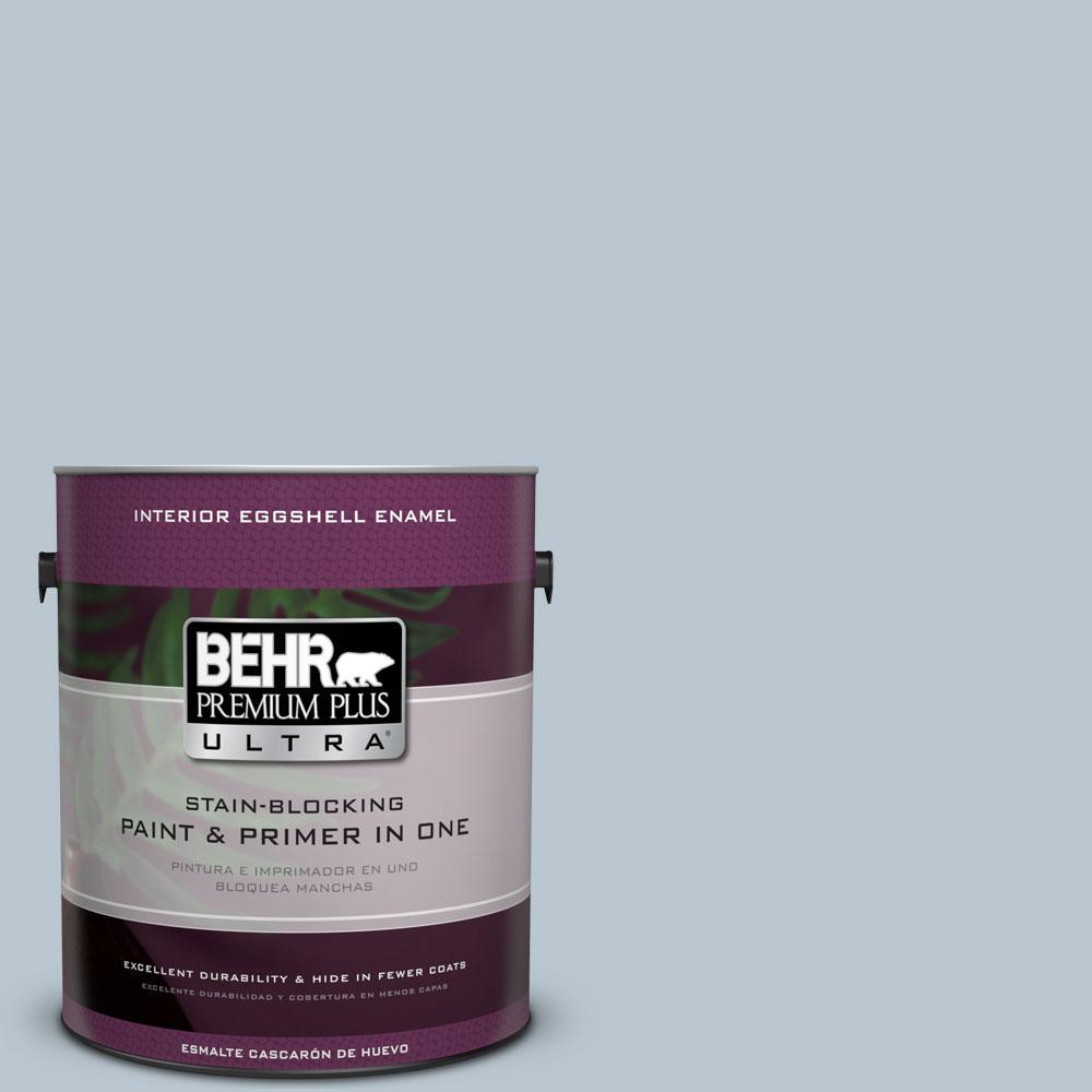BEHR Premium Plus Ultra 1 gal. UL2108 Silver Sage Eggshell Enamel