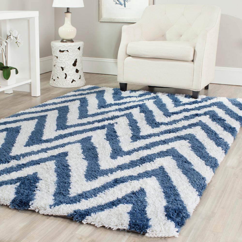 Safavieh Toronto Ivory Blue 4 Ft X 6 Area Rug Sgt722k Chevron Ivory Blue 4 Ft X 6 Area Rug