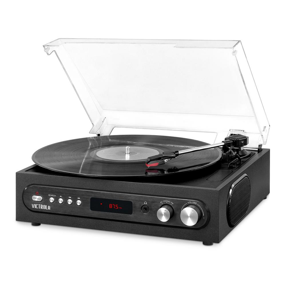Victrola All-in-1 Bluetooth Record Player with Built in Speakers and 3-Speed Turntable