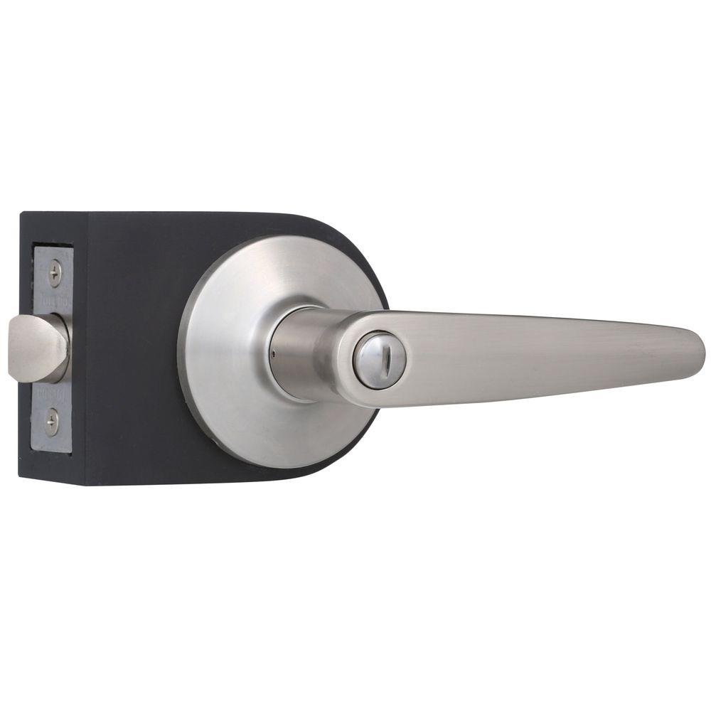 UPC 871193001125 product image for Privacy Door Levers: Toledo Fine Locks Entrance Handle & Lock Sets Satin Nickel  | upcitemdb.com