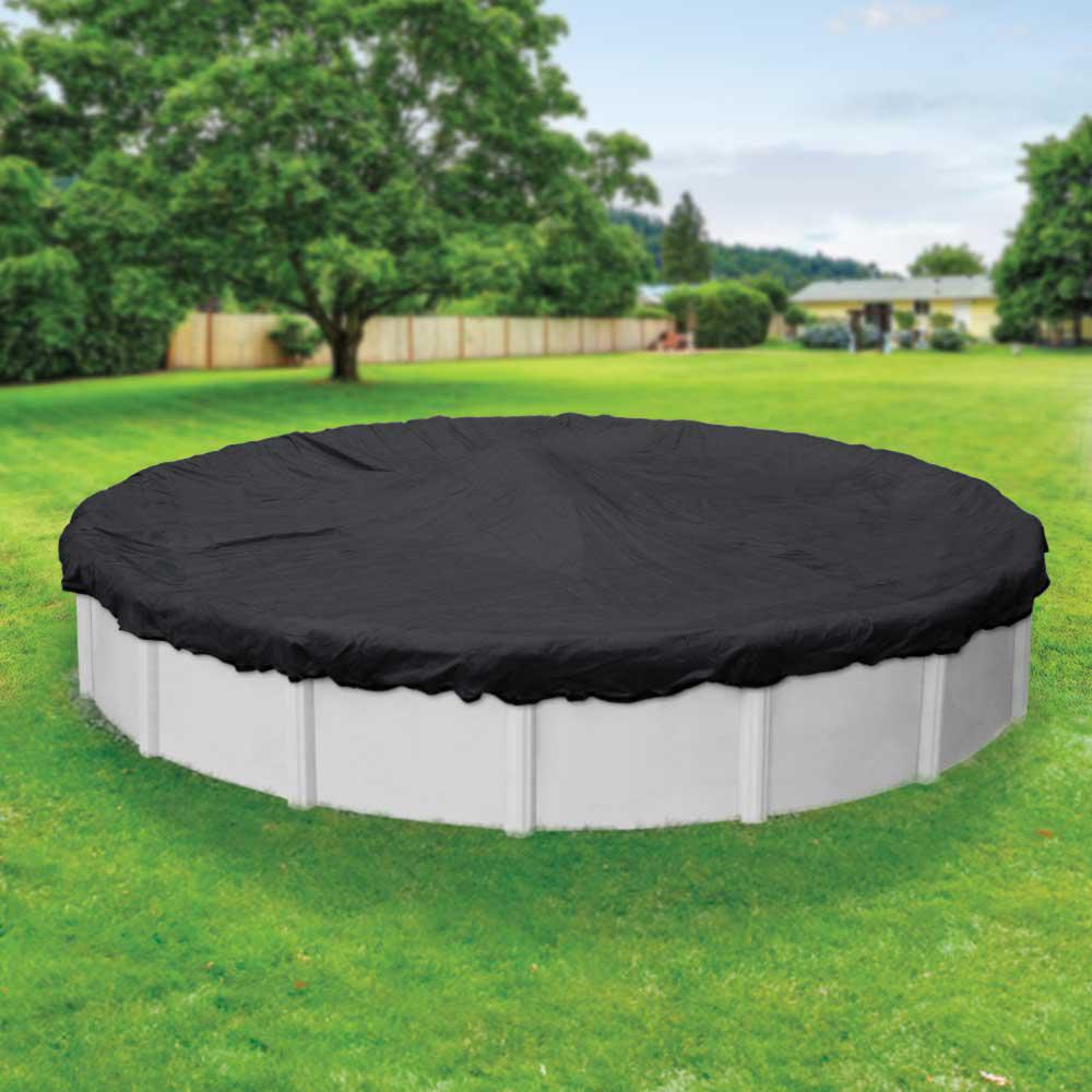 Robelle Mesh 18 ft. Round Black Mesh Above Ground Winter Pool Cover3818 The Home Depot